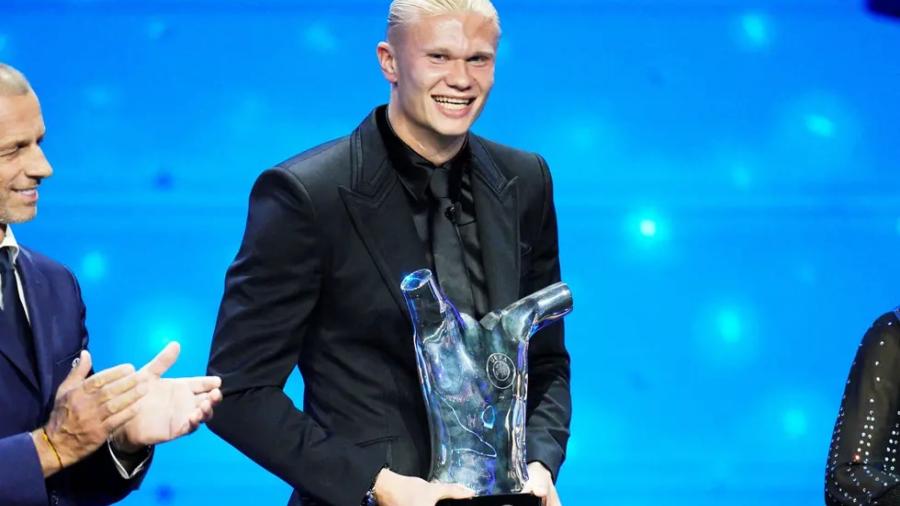 Erling Haaland, nombrado mejor jugador del año de la UEFA