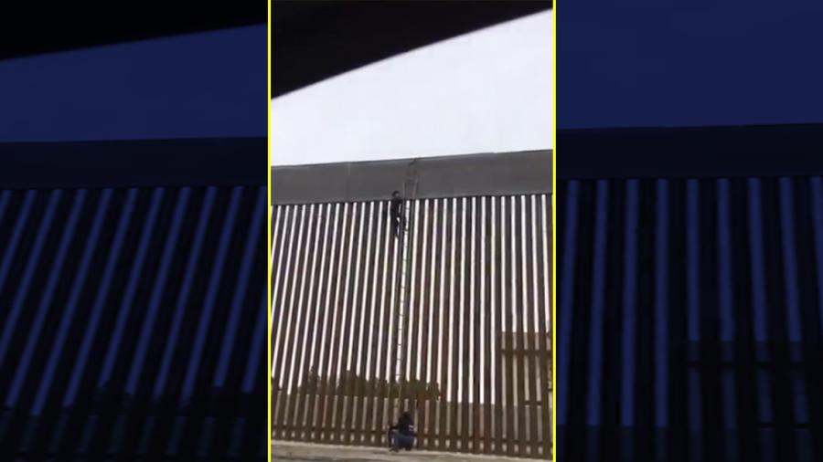 Así cruzan migrantes el muro fronterizo en California 