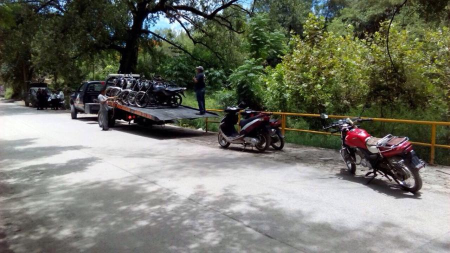 Aseguran motocicletas utilizadas para cometer delitos