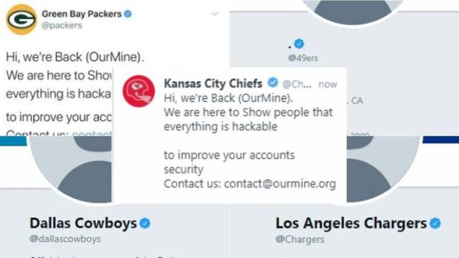 Hackean cuentas de la mitad de los equipos de la NFL en Twitter