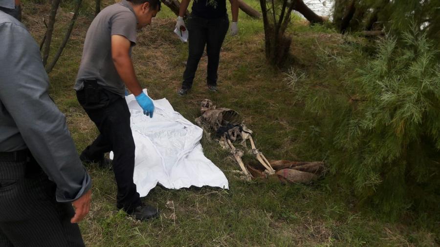 Encuentran osamenta en el Río Bravo