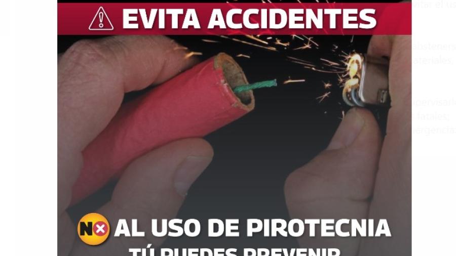 Exhortan a evitar uso de pirotecnia 