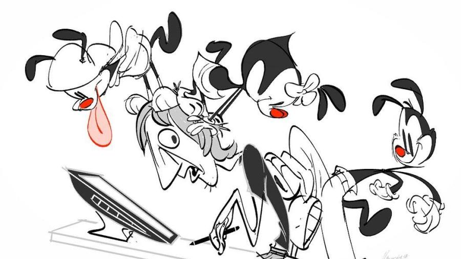 Comparten primera imagen para Yakko, Wakko y Dot del reboot de Animaniacs