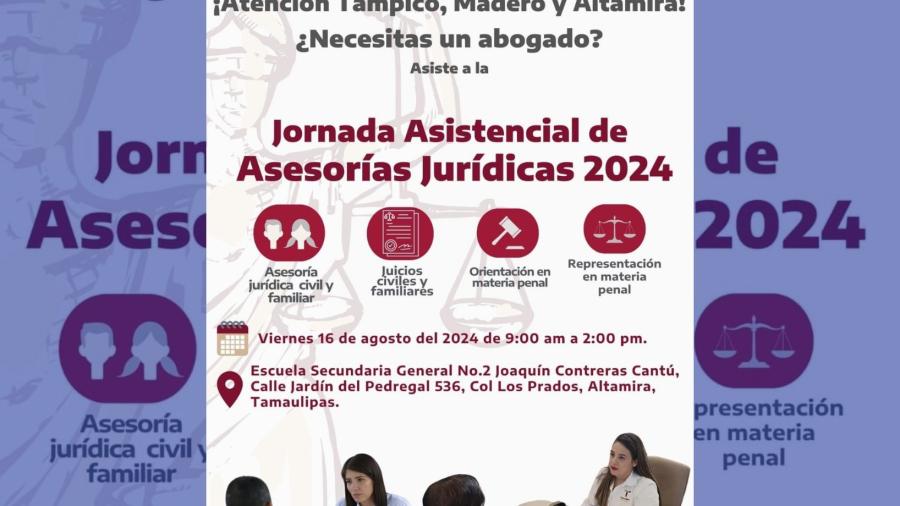 Tendrá zona conurbada Jornada Asistencial de Asesorías Jurídicas Gratuitas