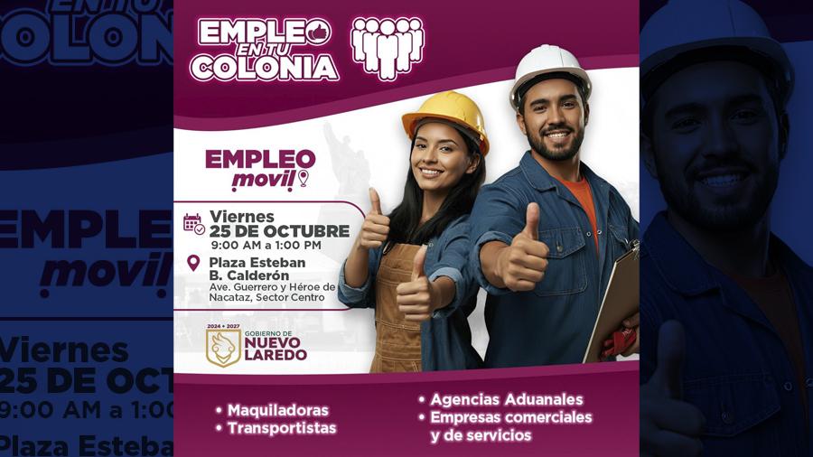 Habr&aacute; jornada de 'Empleo en tu Colonia' este viernes
