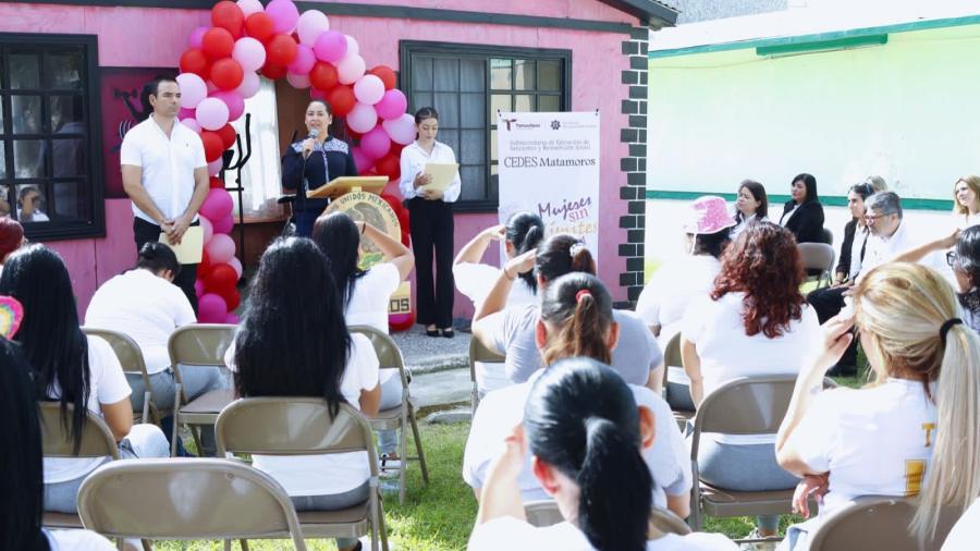 Instituto de las Mujeres da seguimiento al proyecto “Mujeres sin Límite” en CEDES Matamoros