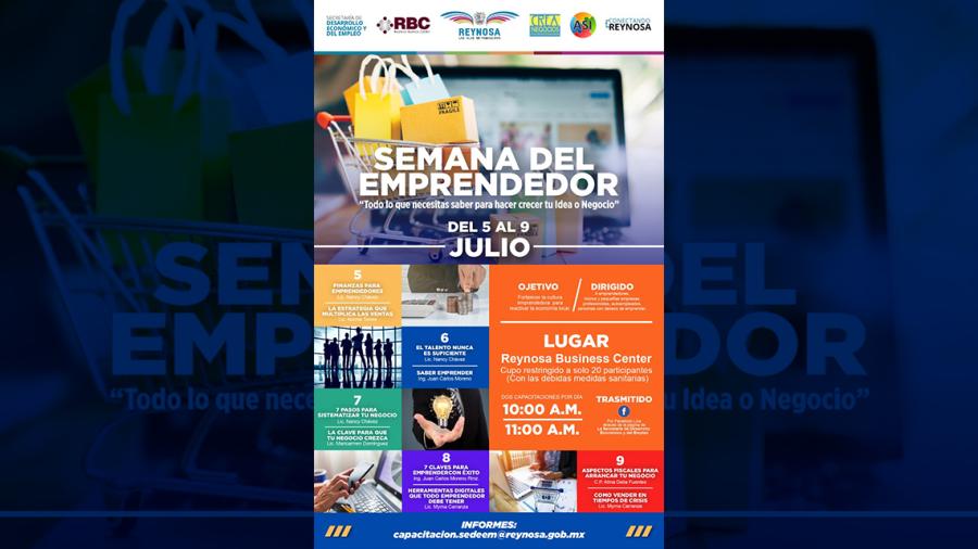 Inicia Municipio la 'Semana del Emprendedor' este lunes 5 de julio