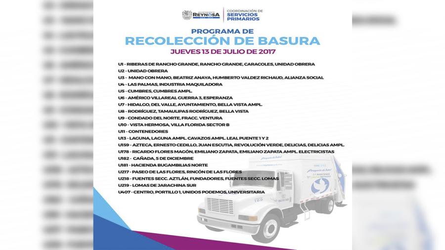 Programa de recolección de basura