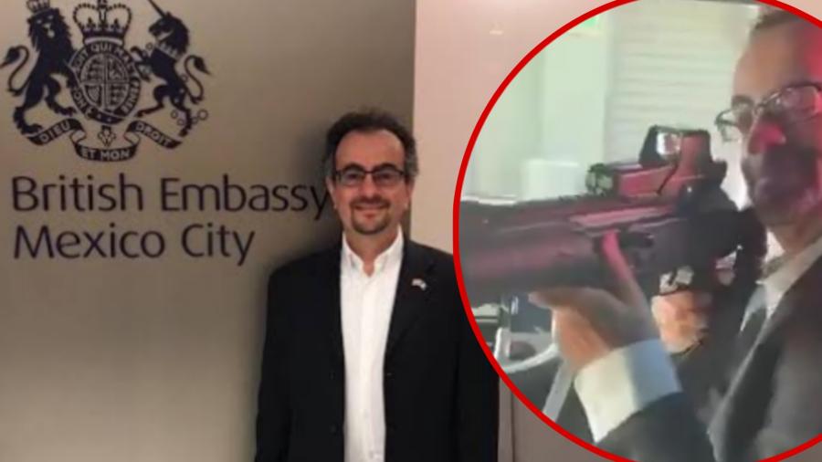 Embajador de Reino Unido en México es despedido por broma donde apunta con un rifle 