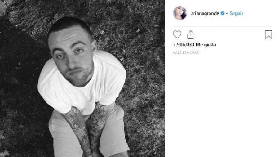 Así despide Ariana Grande a Mac Miller