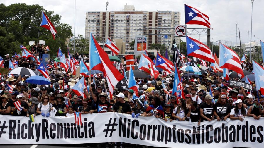 Paro nacional en Puerto Rico para exigir  la dimisión de Ricardo Rosselló