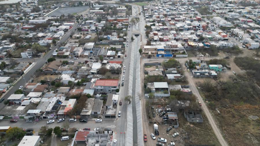 Entrega alcaldesa Carmen Lilia Canturosas colector pluvial concordia; Mejorará calidad de vida a miles de familias