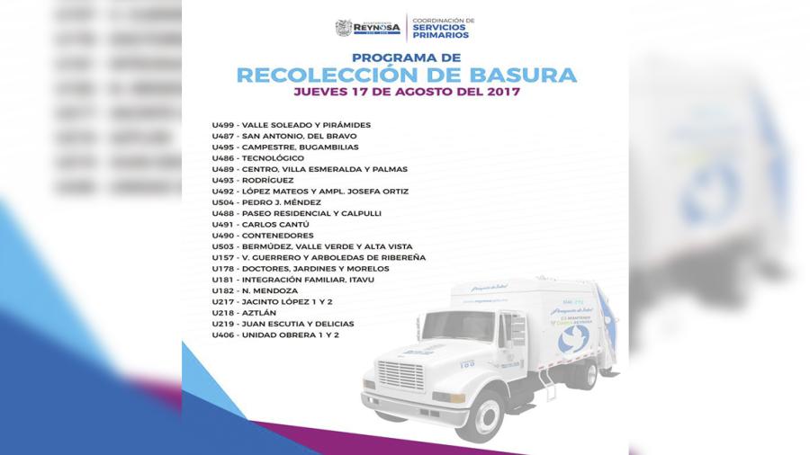 Programa de recolección de basura