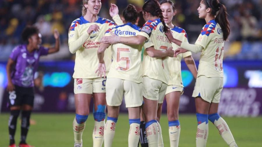 América Femenil golea a Pachuca en el Estadio Hidalgo