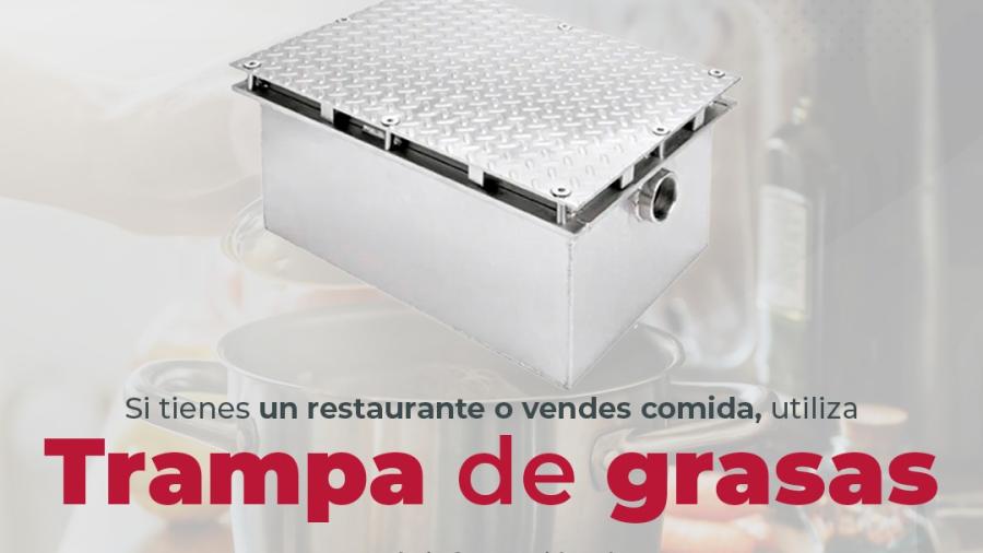 Exhorta COMAPA a negocios de alimentos utilizar trampas de grasas
