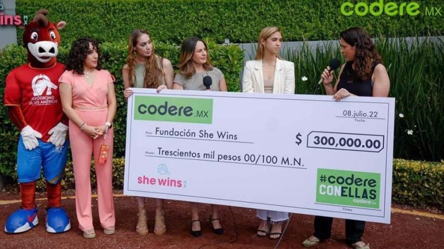 Fundación She Wins recibe donación de 300 mil pesos 