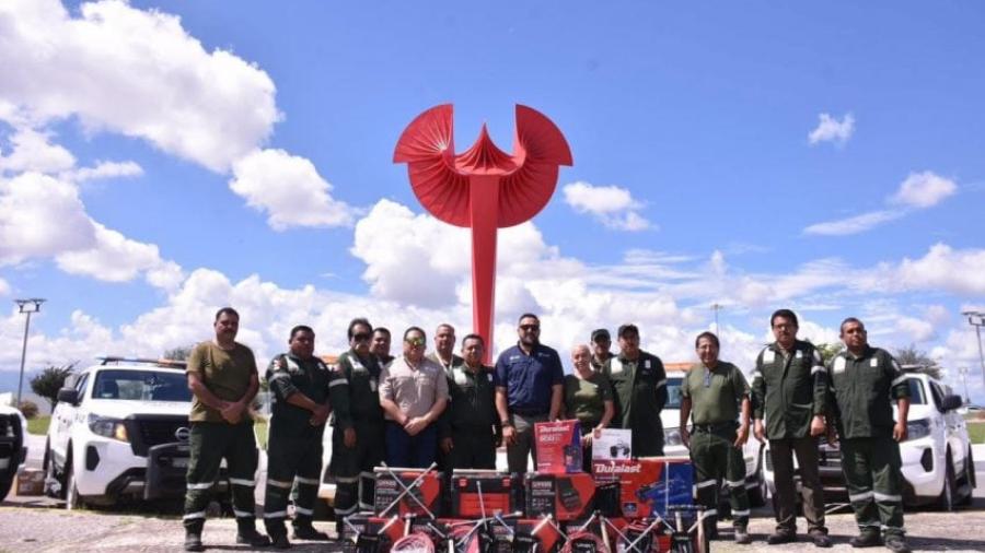 Entrega Turismo equipo a los Ángeles Verdes en Tamaulipas