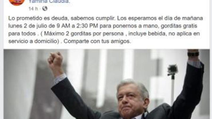 Regalan "gordibuenas" en Aguascalientes por el triunfo de AMLO