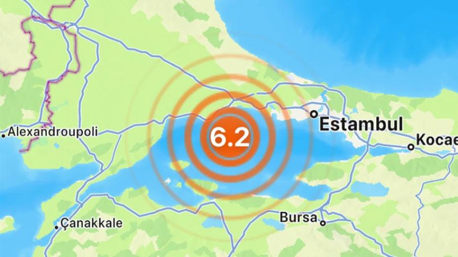 Sismo de magnitud 6.2 sacude a Estambul