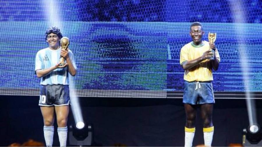 Devela Conmebol estatuas en honor a Maradona y Pelé