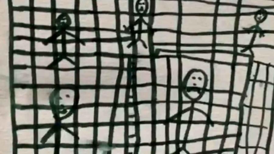 Así dibujan niños migrantes los albergues