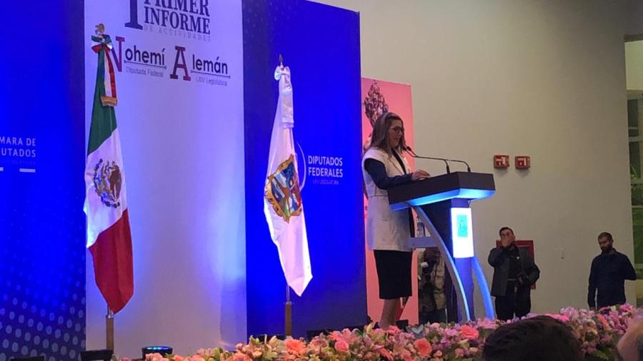 Diputada Federal Nohemí Alemán presenta 1er informe
