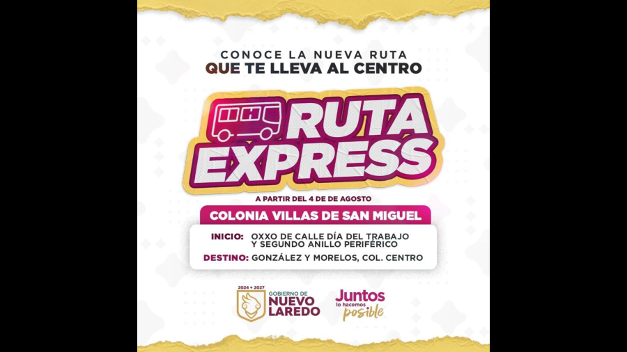 Inician rutas de transporte express de Valles de San Miguel y Valles de Anahuac