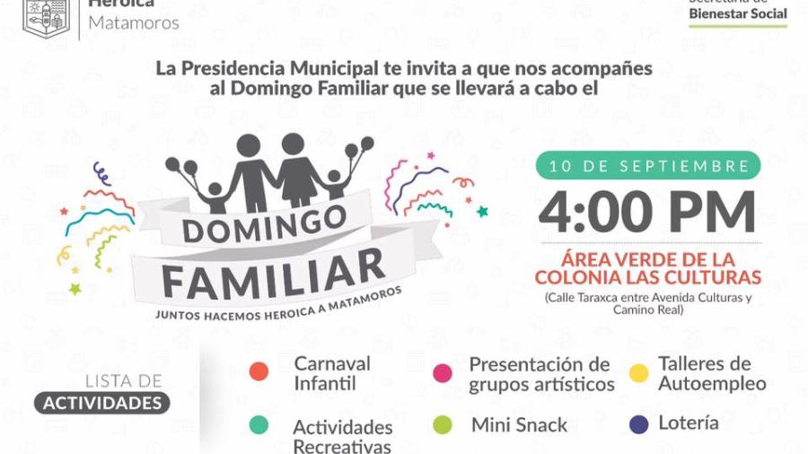 Ayuntamiento invita a “Domingo Familiar"