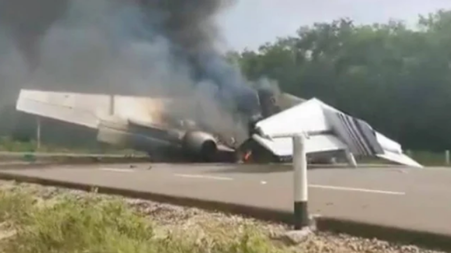 Aeronave relacionada con actividades ilícitas se desploma en QRoo