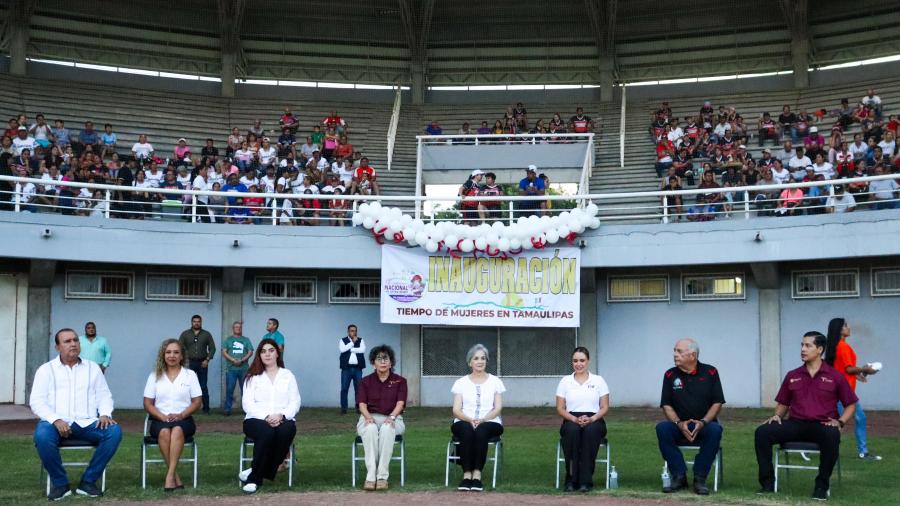 Inaugura María de Villarreal Campeonato Nacional de Softbol Femenil Infantil 2024