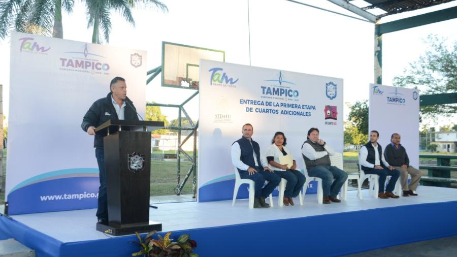 Entregan 132 Cuartos Adicionales a Familias Vulnerables de Tampico