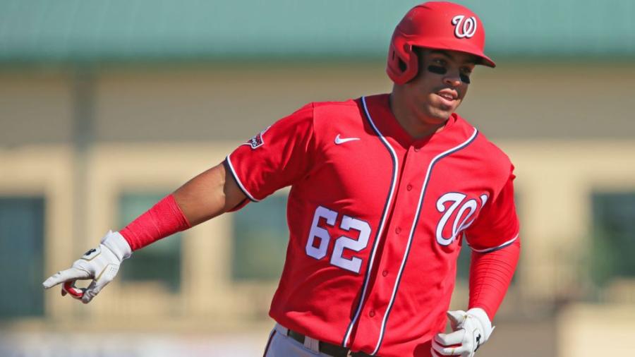 Luis García llega a la MLB en su debut con los Nacionales de Washington