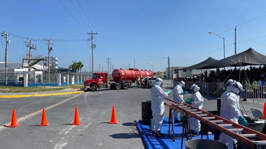Participa Protección Civil Tamaulipas en simulacro binacional