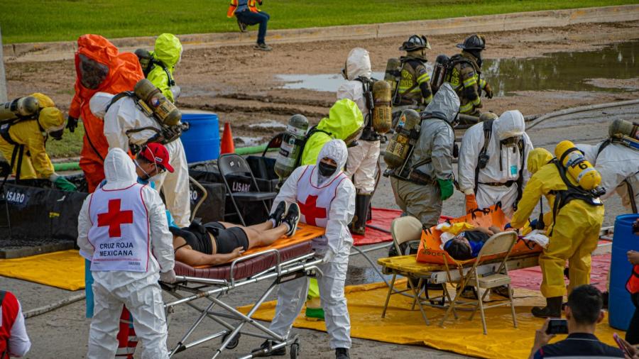 Matamoros fue sede del Simulacro Binacional de emergencias químicas