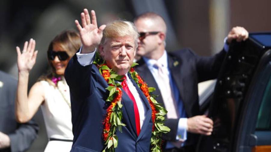 Trump visita Hawaii