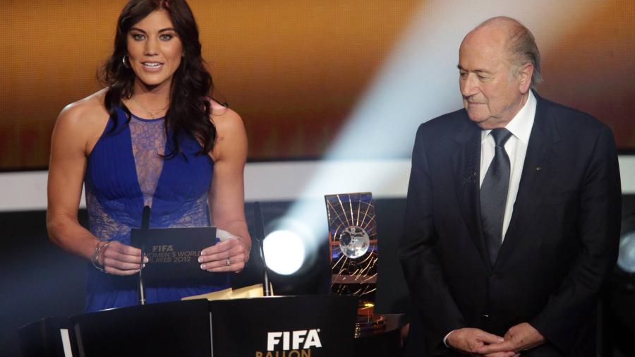 Hope Solo acusa a Joseph Blatter por acoso sexual en 2013
