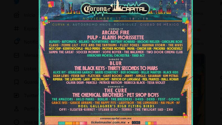 Arma bien la alcancia, revelan cartel de Corona Capital