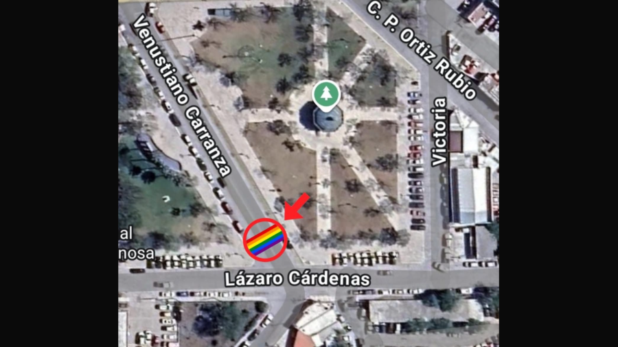 Reynosa prepara el primer cruce peatonal con los colores de la bandera LGBTIQ+