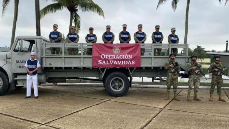 Da Inicio Plan Marina "Operación Salvavidas, Invierno 2023", en Matamoros
