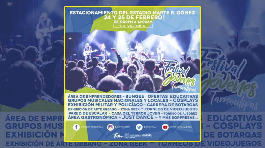 Realizarán 4ta. edición del Festival Jóvenes Tamaulipas