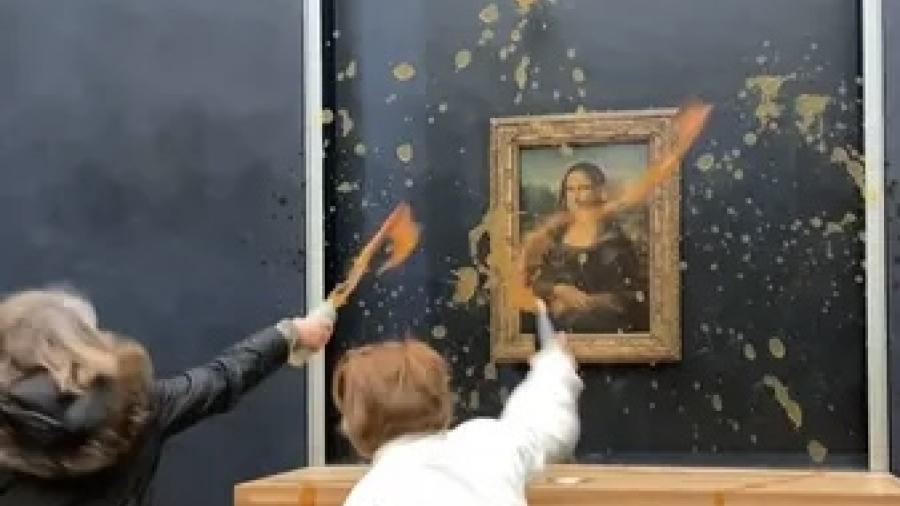 Arrojan sopa sobre la Mona Lisa en el Museo del Louvre