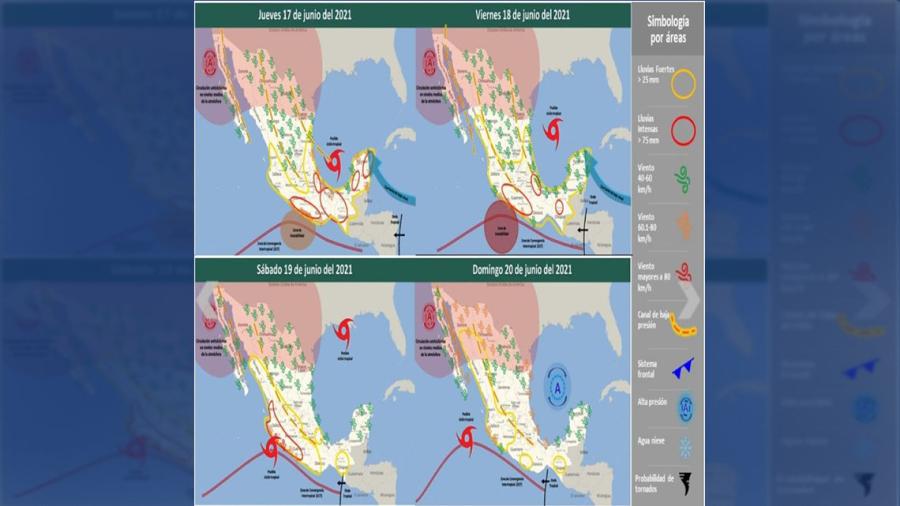 En guardia Protección Civil por presencia de lluvias