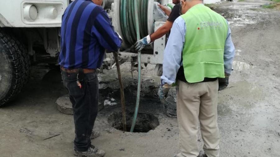 Sanea COMAPA pluvial y drenajes en Balcones de Alcalá, Lázaro Cárdenas y Lucio Blanco