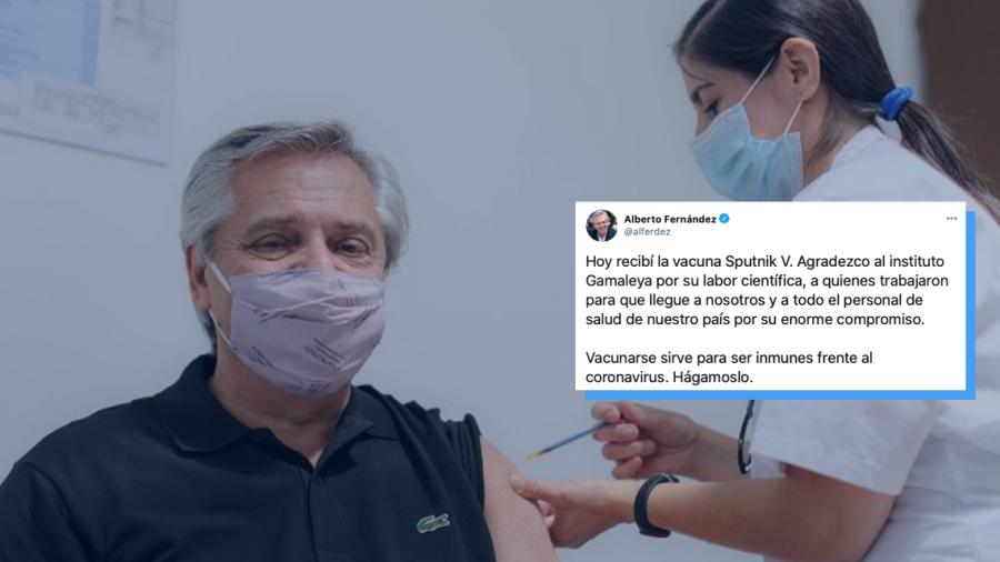 Presidente de Argentina recibe la vacuna contra el Covid-19