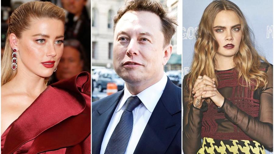 Sale a la luz el trío Amber Heard, Elon Musk y Cara Delevingne