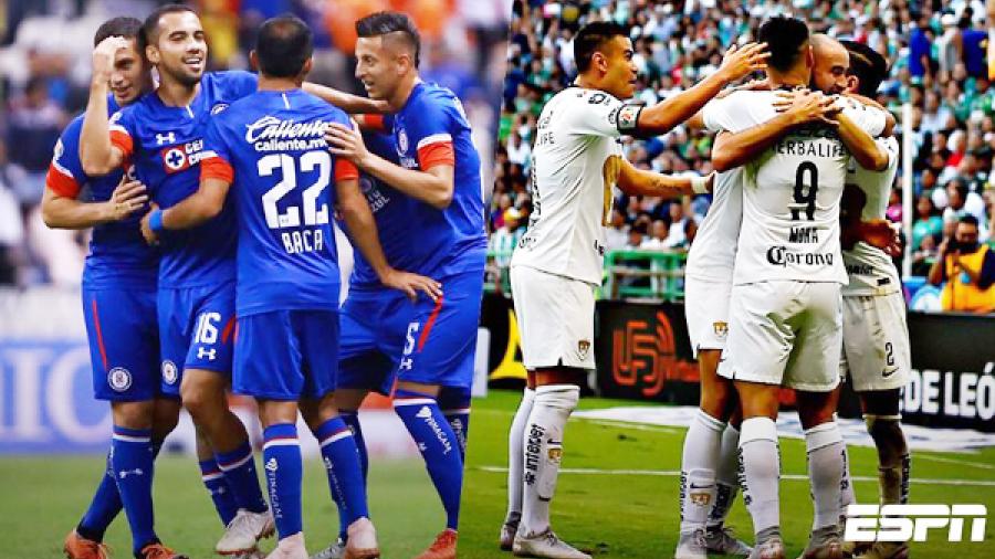 Cruz Azul y Pumas se mantienen como los mejores de local y visitante