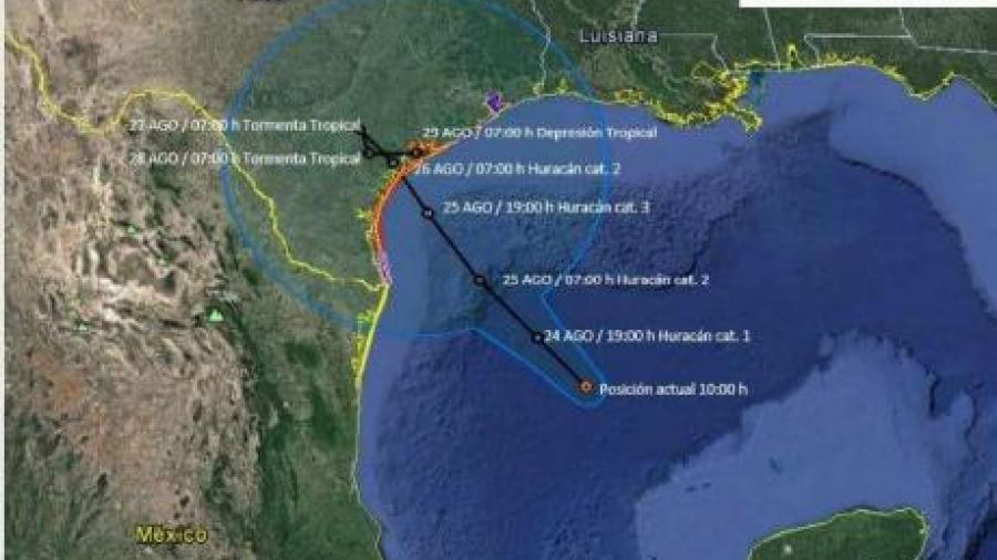 Autoridades alertan sobre presencia de "Harvey" en Tamaulipas
