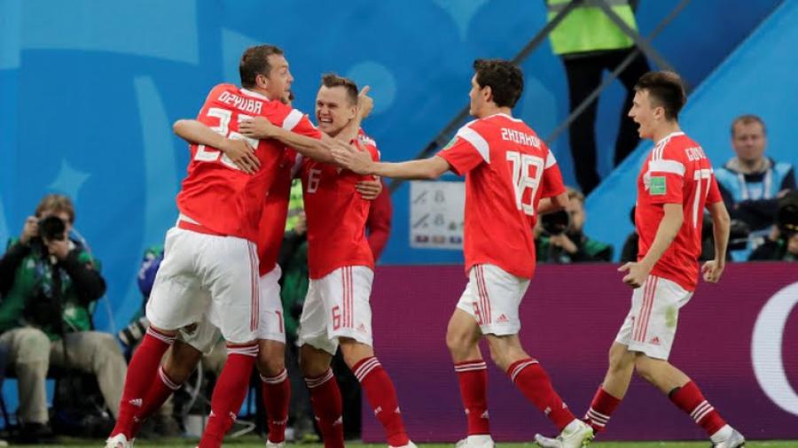 Rusia derrota 3-1 a Egipto 