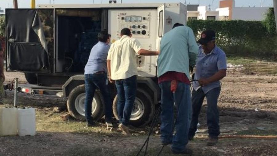 Reinició COMAPA bombeo de agua potable en Los Almendros