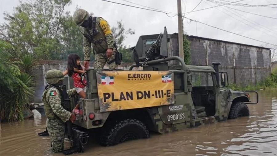Activan PLAN DN-III-E tras afectaciones por intensas lluvias